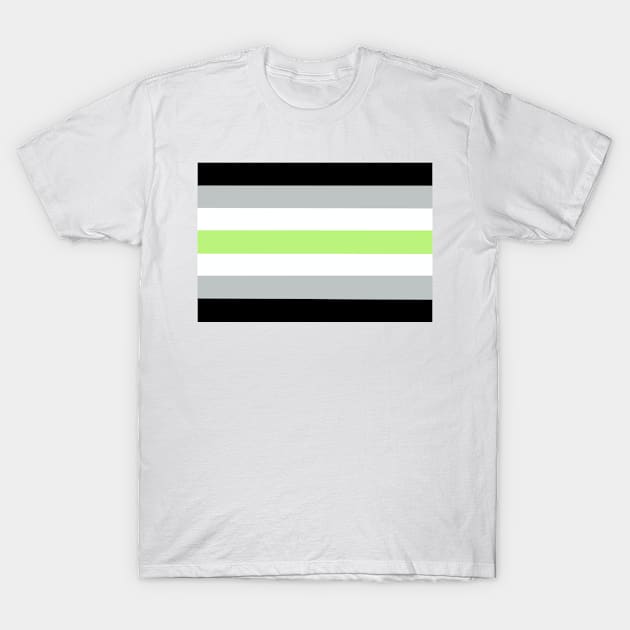 Agender Pride Flag T-Shirt by JustGottaDraw